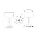 Trio 511100101 Hotel komód lámpa