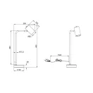 Trio 512400108 Marley íróasztali lámpa