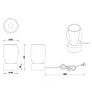 Trio 517500106 Barret éjjeli lámpa