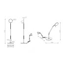 Trio 523310132 Monza íróasztali lámpa