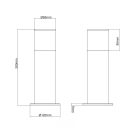 Trio 524060132 Hoosic kültéri álló lámpa