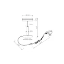 Trio 526510142 Franklin éjjeli lámpa