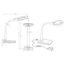 Trio 527290101 Lupo íróasztali lámpa