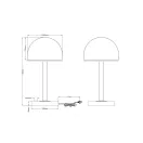 Trio 527590107 Berlin éjjeli lámpa