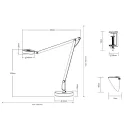 Trio 527920101 Amsterdam íróasztali lámpa