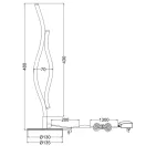 Trio 541210208 Blaze komód lámpa