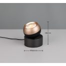 Trio 544410132 Orbit 14x10cm, érintőkapcsolós, fényerőszabályzós, 2300/3000/4000K 500lm éjjeli lámpa