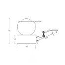 Trio 544410132 Orbit 14x10cm, érintőkapcsolós, fényerőszabályzós, 2300/3000/4000K 500lm éjjeli lámpa