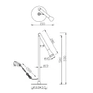 Trio 552010165 Fiato komód lámpa