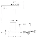 Trio 554910165 Celeste éjjeli lámpa