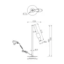 Trio 555310107 Ikaris 50x22cm, érintőkapcsolós, fényerőszabályzós, 450lm, 2300/3000/4000K asztali lámpa