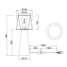 Trio 562900132 Nubian éjjeli lámpa