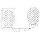 Trio 564200154 Facette éjjeli lámpa