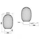 Trio 564210115 Facette 20,5x11,8cm, 140lm, 3000K, akkumulátoros, érintőkapcsolós, fényerőszabályzós asztali lámpa