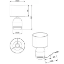 Trio 564900157 Tara éjjeli lámpa