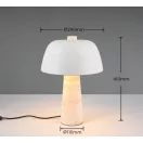 Trio 567800276 Timba 41x29cm, 2xE27, mészkő talpas asztali lámpa