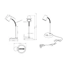 Trio 573190107 Narcos íróasztali lámpa