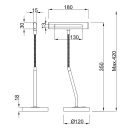 Trio 579790132 Curtis íróasztali lámpa