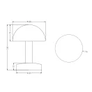 Trio 599100107 Fynn éjjeli lámpa