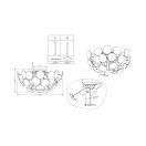 Trio 609900332 Discalgo mennyezeti lámpa