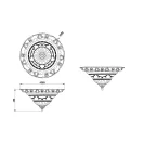 Trio 6102021-24 Rustica mennyezeti lámpa