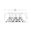 Trio 616700506 Crystel mennyezeti lámpa