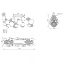 Trio 617400879 Bubble mennyezeti lámpa