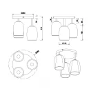 Trio 617500354 Barret mennyezeti lámpa