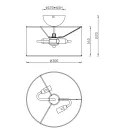 Trio 619000244 Julieta mennyezeti lámpa