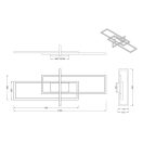 Trio 620310307 Salinas mennyezeti lámpa