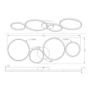 Trio 622610431 Rondo mennyezeti lámpa