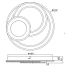 Trio 629210331 Mita mennyezeti lámpa