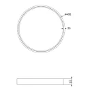 Trio 641310208 Doha mennyezeti lámpa