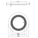 Trio 641519280 Morgan mennyezeti lámpa