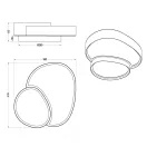 Trio 647510231 Rise mennyezeti lámpa