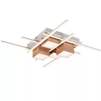   Trio 647810465 Roger 4050lm, 2700-6500K, távirányítós, dimmelhető, 70x70cm mennyezeti lámpa