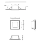 Trio 653410106 Nimbus mennyezetbe építhető lámpa