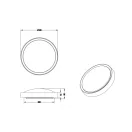 Trio 659011832 Clarimo fürdőszobai mennyezeti lámpa