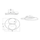 Trio 673916007 Gale mennyezeti lámpa