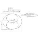 Trio 673918007 Gale mennyezeti lámpa