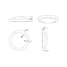 Trio 6801011-01 Condus fürdőszobai mennyezeti lámpa