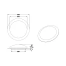 Trio 680213500 Frodeno fürdőszobai mennyezeti lámpa