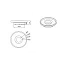 Trio 680810332 Ascari fürdőszobai mennyezeti lámpa