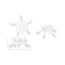 Trio 682410506 Bolsa fürdőszobai mennyezeti lámpa