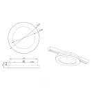 Trio 76921031 Duoline sínrendszeres led panel