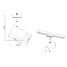 Trio 78240108 Duoline sínrendszeres spot lámpa