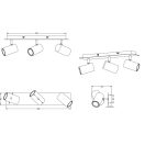 Trio 802400365 Marley spot lámpa