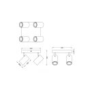 Trio 802430404 Marley spot lámpa