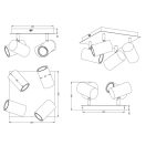 Trio 802430465 Marley spot lámpa