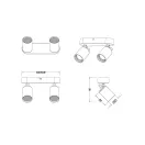 Trio 803500232 Pago spot lámpa